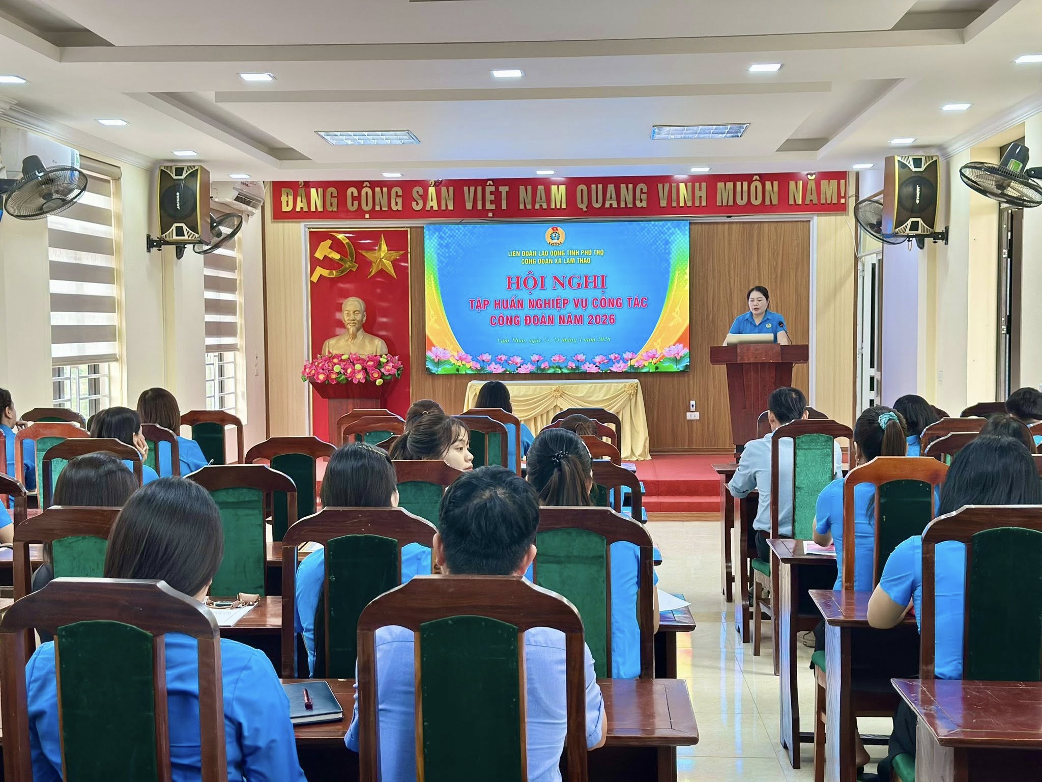 Công đoàn xã Lâm Thao tổ chức tập huấn nghiệp vụ công tác Công đoàn năm 2026