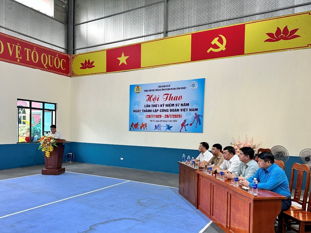 CÔNG ĐOÀN CƠ SỞ: SÔI NỔI HỘI THAO CHÀO MỪNG KỶ NIỆM 97 NĂM NGÀY THÀNH LẬP CÔNG ĐOÀN VIỆT NAM 