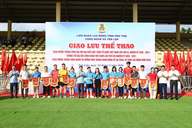 CÔNG ĐOÀN XÃ YÊN LẬP TỔ CHỨC GIAO LƯU THỂ THAO