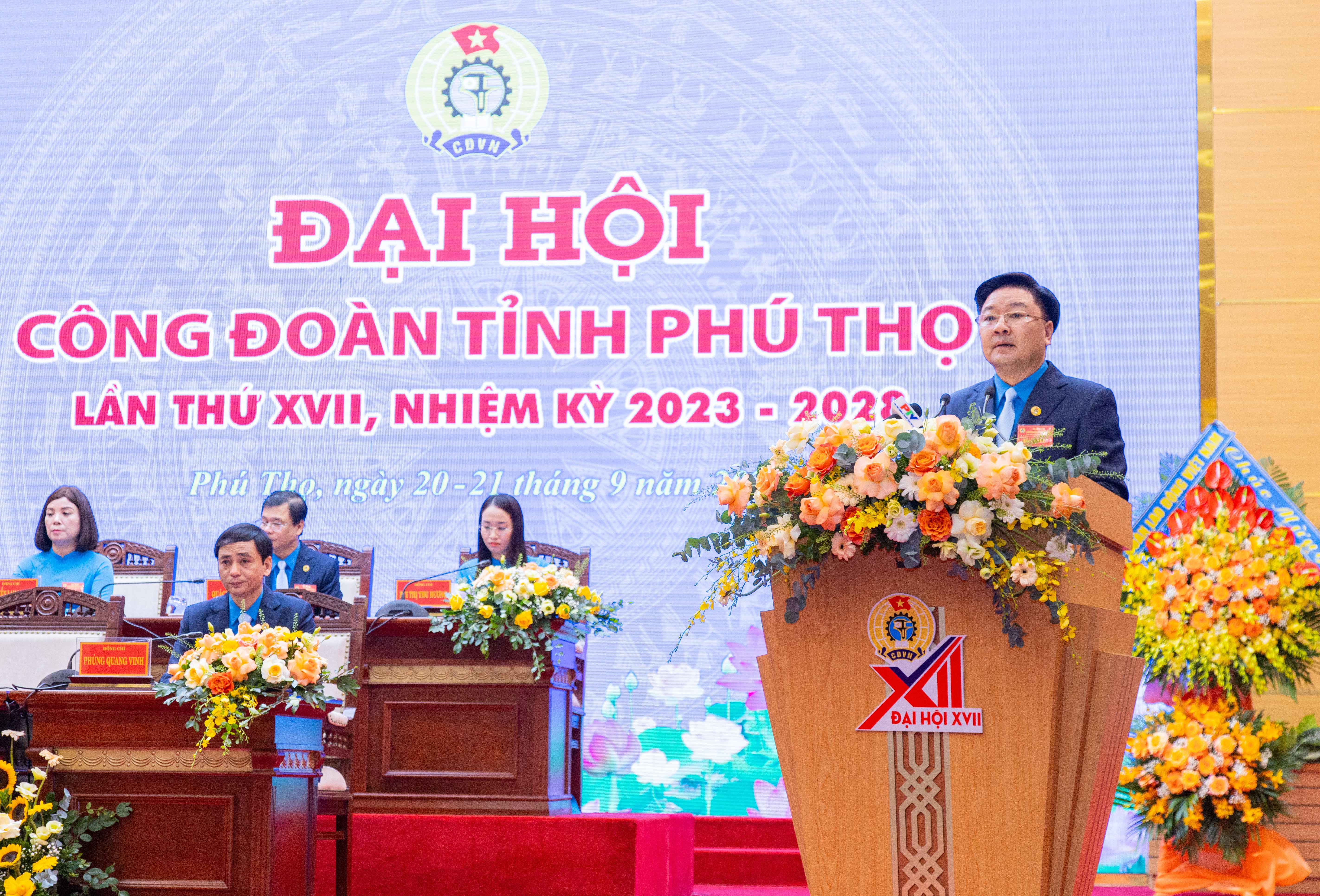 Đồng chí Hà Đức Quảng là Chủ tịch LĐLĐ tỉnh Phú Thọ từ 1.7.2025