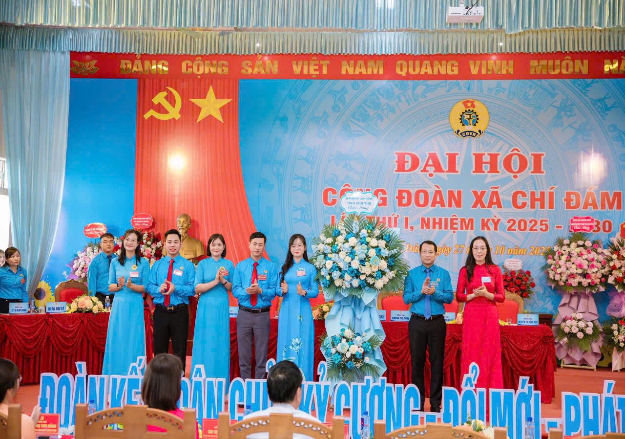 ĐẠI HỘI CÔNG ĐOÀN XÃ CHÍ ĐÁM LẦN THỨ I, NHIỆM KỲ 2025-2030 THÀNH CÔNG TỐT ĐẸP