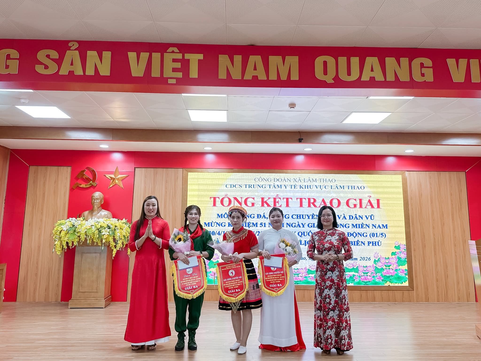 Hưởng ứng tháng công nhân và Tháng hành động về An toàn vệ sinh lao động tại công đoàn xã Lâm Thao