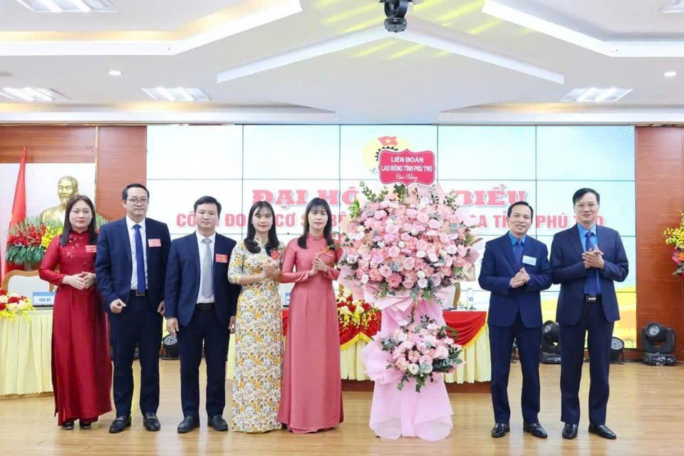 BỆNH VIỆN ĐA KHOA TỈNH PHÚ THỌ TỔ CHỨC THÀNH CÔNG ĐẠI HỘI ĐẠI BIỂU CÔNG ĐOÀN CƠ SỞ NHIỆM KỲ 2025 - 2030