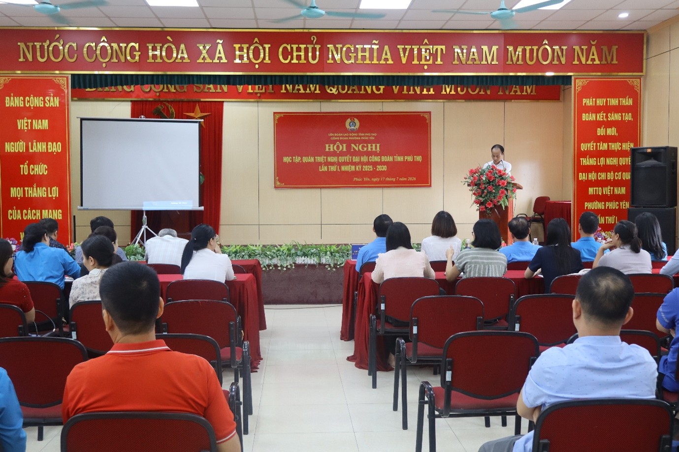 Công đoàn Phường Phúc Yên tổ chức Hội nghị tập huấn bồi dưỡng nghiệp vụ công tác Công đoàn năm 2026