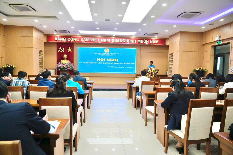 HỘI NGHỊ ỦY BAN KIỂM TRA LIÊN ĐOÀN LAO ĐỘNG TỈNH MỞ RỘNG