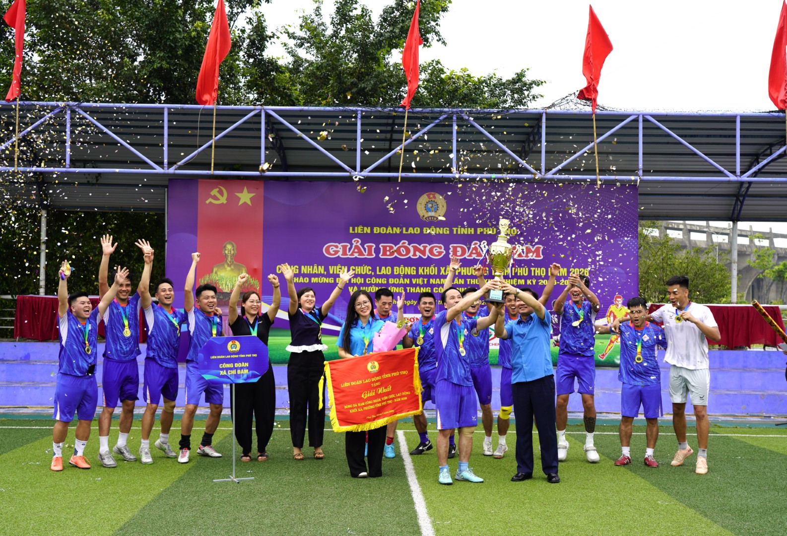 Giải bóng đá nam công nhân, viên chức, lao động khối xã, phường năm 2026